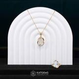  Mặt Dây Chuyền Tỳ Hưu Đá Moon (Thủy, Kim) 