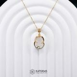  Mặt Dây Chuyền Tỳ Hưu Đá Moon (Thủy, Kim) 