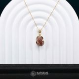  Mặt Dây Chuyền Tỳ Hưu Thạch Anh Tóc Đỏ (Thổ, Hỏa) 