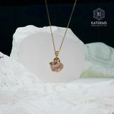  Mặt Dây Chuyền Hồ Ly Đá Thạch Anh Tóc Đỏ (Thổ, Hỏa) 