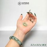  Nhẫn Ngọc Phỉ Thuý Hoa Bay Xanh Táo Độc Bản (Không Kén Mệnh) 