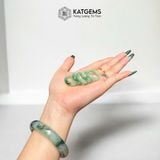  Nhẫn Ngọc Phỉ Thuý Hoa Bay Xanh Táo Độc Bản (Không Kén Mệnh) 