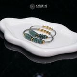  Vòng Đôi Dây Cáp Lam Ngọc Lu Thống Chạm Kim Tiền Mix Ngũ Điếu (Không Kén Mệnh) 