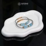  Vòng Đôi Dây Cáp Ngũ điếu Đá Aqua Mix Ngũ Điếu Và Lu Thống (Thủy, Mộc) 