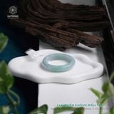  Vòng Khối Ngọc Phỉ Thúy Lam Thiên Không Điểm Táo Cao Cấp Bản Hẹ 12.6 x 8.8 x 51 (Không Kén Mệnh) 