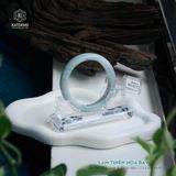 Vòng Khối Ngọc Phỉ Thúy Lam Thiên Hoa Bay Cao Cấp Bản Hẹ 13 x 8 x 54.8 (Không Kén Mệnh) 