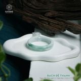  Vòng Khối Ngọc Phỉ Thúy Bạch Đế Thanh Cao Cấp Bản Hẹ 12.6 x 7.7 x 53.6 (Không Kén Mệnh) 