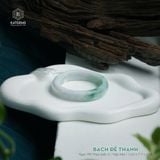  Vòng Khối Ngọc Phỉ Thúy Bạch Đế Thanh Cao Cấp Bản Hẹ 12.6 x 7.7 x 53.6 (Không Kén Mệnh) 