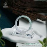  Vòng Khối Ngọc Phỉ Thúy Bạch Đế Thanh Cao Cấp Bản Hẹ 11.5 x 7.2 x 57.9 (Không Kén Mệnh) 