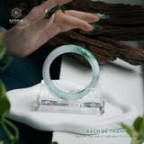  Vòng Khối Ngọc Phỉ Thúy Bạch Đế Thanh Cao Cấp Bản Hẹ 12.8 x 9 x 59.1 (Không Kén Mệnh) 