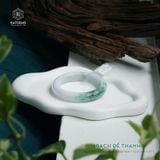  Vòng Khối Ngọc Phỉ Thúy Bạch Đế Thanh Cao Cấp Bản Hẹ 12.8 x 9 x 59.1 (Không Kén Mệnh) 
