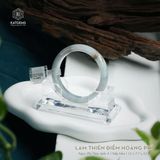  Vòng Khối Ngọc Phỉ Thúy Lam Thiên Điểm Hoàng Phỉ Cao Cấp Bản Hẹ 12 x 7.7 x 52.9 (Không Kén Mệnh) 