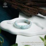  Vòng Khối Ngọc Phỉ Lam Thiên Điểm Hoàng Phỉ Cao Cấp Bản Hẹ 13.9 x 8.1 x 54.9 (Không Kén Mệnh) 