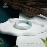  Vòng Khối Ngọc Phỉ Lam Thiên Điểm Hoàng Phỉ Cao Cấp Bản Hẹ 12.1 x 8.6 x 51.9 (Không Kén Mệnh) 
