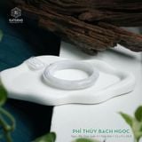  Vòng Khối Ngọc Phỉ Thúy Bạch Ngọc Cao Cấp Bản Hẹ 12 x 9 x 58.8 (Không Kén Mệnh) 