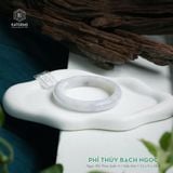  Vòng Khối Ngọc Phỉ Thúy Bạch Ngọc Cao Cấp Bản Hẹ 12 x 9 x 58.8 (Không Kén Mệnh) 