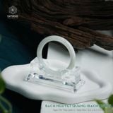  Vòng Khối Ngọc Phỉ Thúy Bạch Nguyệt Quang (Bạch Ngọc) Cao Cấp Bản Đũa 8.2 x 8.2 x 52.9 (Không Kén Mệnh) 2527932 