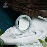  Vòng Khối Ngọc Phỉ Thúy Lam Thiên Điểm Hoàng Phỉ Cao Cấp Bản Hẹ 12.2 x 8.4 x 53 (Không Kén Mệnh) 