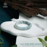  Vòng Khối Ngọc Phỉ Thúy Lam Thiên Điểm Hoàng Phỉ Cao Cấp Bản Hẹ 12.2 x 8.4 x 53 (Không Kén Mệnh) 