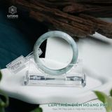  Vòng Khối Ngọc Phỉ Thúy Lam Thiên Điểm Hoàng Phỉ Cao Cấp Bản Hẹ 12.2 x 8.4 x 53 (Không Kén Mệnh) 