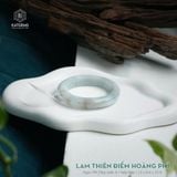  Vòng Khối Ngọc Phỉ Thúy Lam Thiên Điểm Hoàng Phỉ Cao Cấp Bản Hẹ 12 x 8.4 x 51.9 (Không Kén Mệnh) 