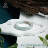  Vòng Khối Ngọc Phỉ Thúy Lam Thiên Điểm Hoàng Phỉ Cao Cấp Bản Hẹ 12 x 8.4 x 51.9 (Không Kén Mệnh) 