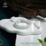  Vòng Khối Ngọc Phỉ Thúy Lam Thiên Điểm Hoàng Phỉ Cao Cấp Bản Hẹ 12.2 x 8.2 x 55 (Không Kén Mệnh) 