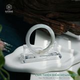  Vòng Khối Ngọc Phỉ Thúy Lam Thiên Điểm Hoàng Phỉ Cao Cấp Bản Hẹ 12.2 x 8.2 x 55 (Không Kén Mệnh) 