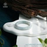  Vòng Khối Ngọc Phỉ Thúy Lam Thiên Điểm Hoàng Phỉ Cao Cấp Bản Hẹ 12.3 x 9 x 55.7 (Không Kén Mệnh) 