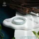  Vòng Khối Ngọc Phỉ Thúy Lam Thiên Điểm Hoàng Phỉ Cao Cấp Bản Hẹ 12.3 x 9 x 55.7 (Không Kén Mệnh) 