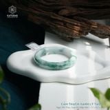  Vòng Khối Ngọc Phỉ Thúy (Type B) Cẩm Thạch Xanh Lý Táo Bản Hẹ 13 x 9.2 x 59.1 (Không Kén Mệnh) 