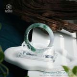  Vòng Khối Ngọc Phỉ Thúy (Type B) Cẩm Thạch Xanh Lý Táo Bản Hẹ 13 x 9.2 x 59.1 (Không Kén Mệnh) 
