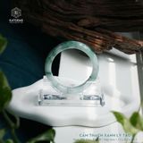  Vòng Khối Ngọc Phỉ Thúy (Type B) Cẩm Thạch Xanh Lý Táo Bản Hẹ 13 x 9.2 x 59.1 (Không Kén Mệnh) 