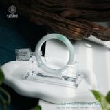  Vòng Khối Ngọc Phỉ Thúy (Type B) Cẩm Thạch Xanh Lý Táo Bản Hẹ 12 x 7.3 x 53.5 (Không Kén Mệnh) 