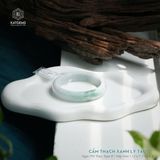  Vòng Khối Ngọc Phỉ Thúy (Type B) Cẩm Thạch Xanh Lý Táo Bản Hẹ 12 x 7.3 x 53.5 (Không Kén Mệnh) 