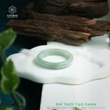  Vòng Khối Ngọc Phỉ Thúy Táo Xanh Cao Cấp Bản Hẹ 12.3 x 7.3 x 53.5 (Không Kén Mệnh) 