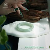  Vòng Khối Ngọc Phỉ Thúy Táo Xanh Cao Cấp Bản Hẹ 12.3 x 8.1 x 57.1 (Không Kén Mệnh) 