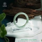  Vòng Khối Ngọc Phỉ Thúy Táo Xanh Cao Cấp Bản Hẹ 12.3 x 8.1 x 57.1 (Không Kén Mệnh) 