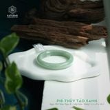  Vòng Khối Ngọc Phỉ Thúy Táo Xanh Cao Cấp Bản Hẹ 12 x 8 x 58.2 (Không Kén Mệnh) 