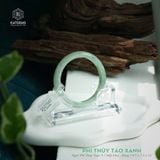  Vòng Khối Ngọc Phỉ Thúy Táo Xanh Cao Cấp Bản Hẹ 9.7 x 7.5 x 55 (Không Kén Mệnh) 