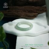  Vòng Khối Ngọc Phỉ Thúy Táo Xanh Cao Cấp Bản Hẹ 10.5 x 7.3 x 54.8 (Không Kén Mệnh) 