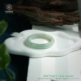  Vòng Khối Ngọc Phỉ Thúy Táo Xanh Cao Cấp Bản Hẹ 11.5 x 8 x 53.5 (Không Kén Mệnh) 