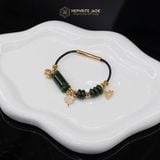  Vòng Dây Cáp Ngọc Bích Canada Vip Ngũ Điếu Mix Lu Thống, Túi Tiền, Cỏ 4 Lá, Hoa Sen Vàng Trang Sức (Không Kén Mệnh) 