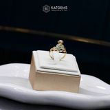 Nhẫn Vàng Ngọc Phỉ Thuý Hoa Bay Đồng Điếu Hồ Ly (Không Kén Mệnh) 