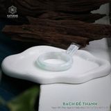  Vòng Khối Ngọc Phỉ Thúy Bạch Đế Thanh Cao Cấp Bản Oval 12.7 x 7.5 x 45.7 x 51 (Không Kén Mệnh) 