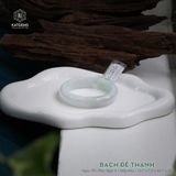  Vòng Khối Ngọc Phỉ Thúy Bạch Đế Thanh Cao Cấp Bản Oval 12.7 x 7.5 x 45.7 x 51 (Không Kén Mệnh) 