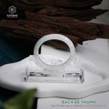  Vòng Khối Ngọc Phỉ Thúy Bạch Đế Thanh Cao Cấp Bản Oval 12.7 x 7.5 x 45.7 x 51 (Không Kén Mệnh) 