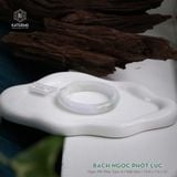  Vòng Khối Ngọc Phỉ Thúy Bạch Ngọc Phớt Lục Cao Cấp Bản Hẹ 10.8 x 7.6 x 52 (Không Kén Mệnh) 