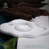  Vòng Khối Ngọc Phỉ Thúy Bạch Ngọc Phớt Lục Cao Cấp Bản Hẹ 10.8 x 7.6 x 52 (Không Kén Mệnh) 
