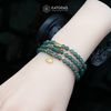  Chuỗi Vòng Lam Ngọc  Jade A 4ly Mix Lu Thống, Hoa Sen Và Charm Hạt Gạo Vàng Trang Sức (Không Kén Mệnh) 2-126001 